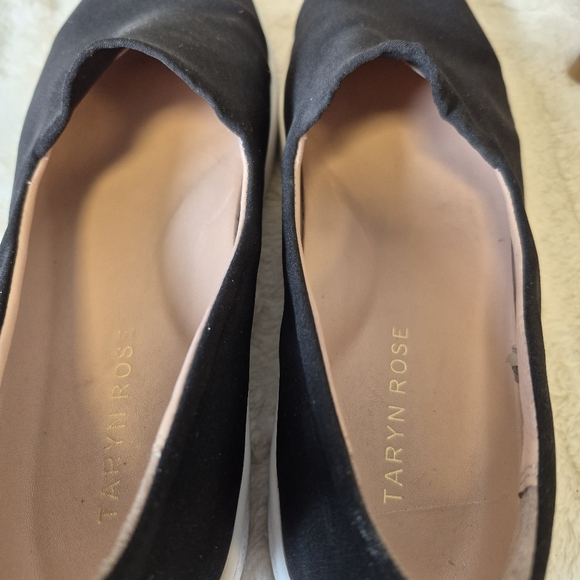 Taryn Rose Owen Sneakers Black Stretch Slip On Flat Comfort Shoes Casual Sz 6.5 - Picture 12 of 14
